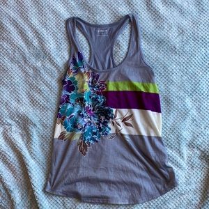 Express sequined floral tank top